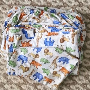 Pottery Barns Kids Safari Twin Bedding Set